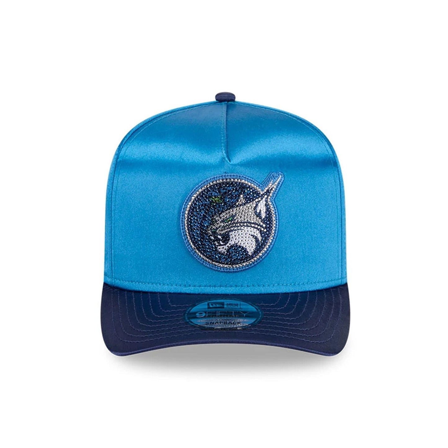 Pictured is this WNBA Draft 2026 Minnesota Lynx 9FIFTY A-Frame Snapback cap in blue. 3