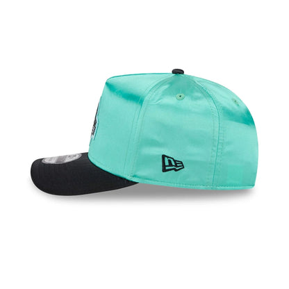 Pictured is this WNBA Draft 2026 New York Liberty 9FIFTY A-Frame Snapback cap in pastel green. 6