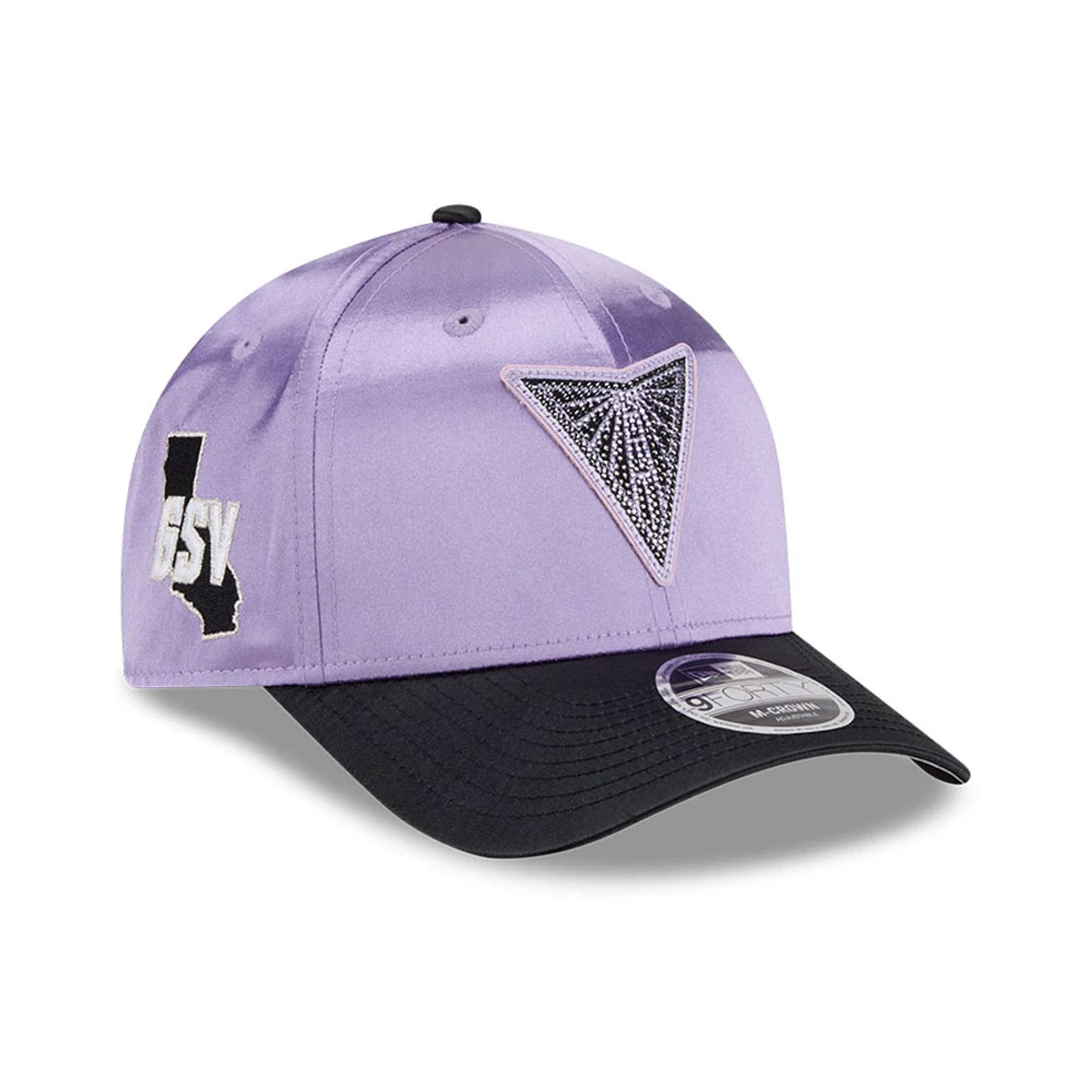 Pictured is this WNBA Draft 2026 Golden State Valkyries 9FORTY M-Crown cap in pastel purple. 1
