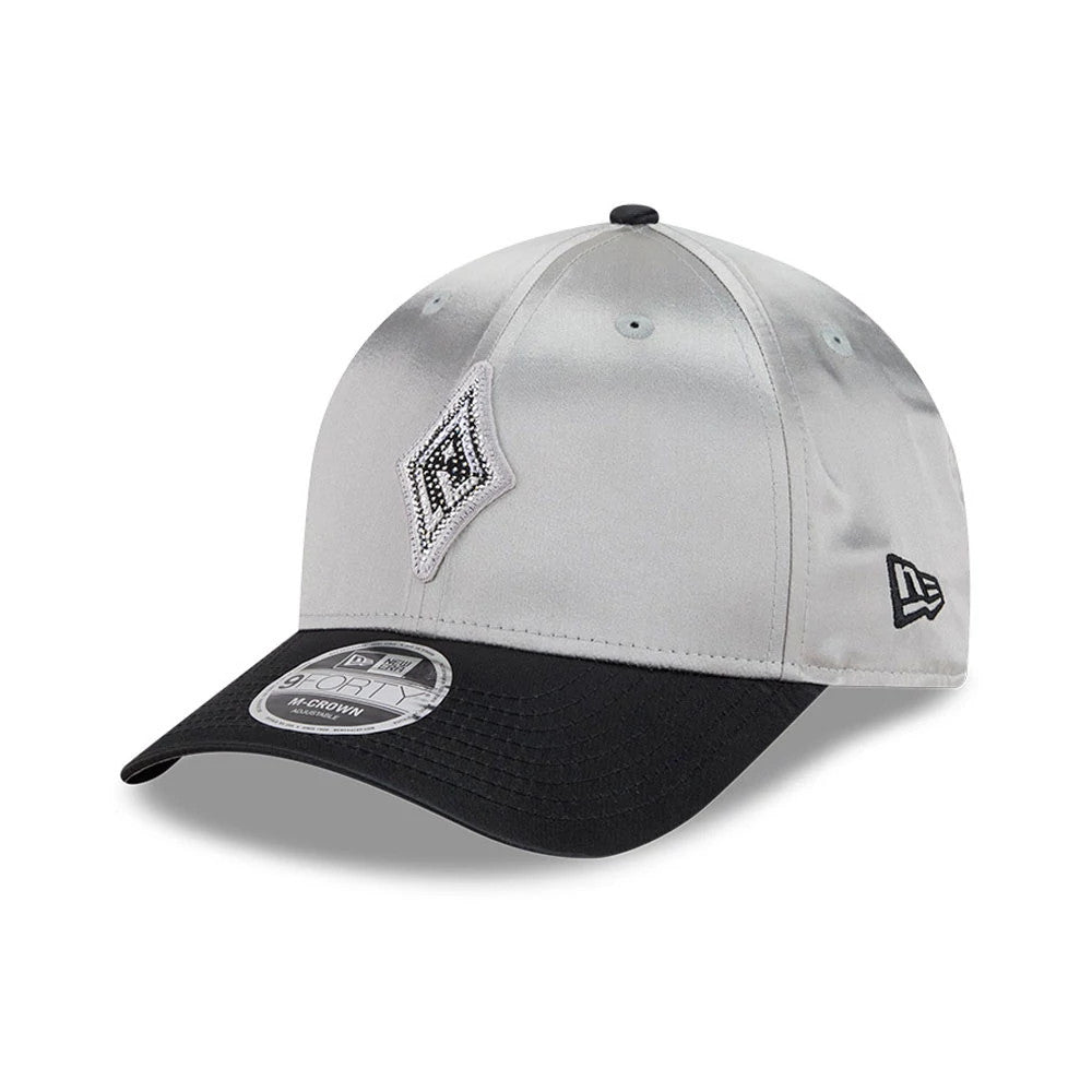 Pictured is this WNBA Draft 2026 Las Vegas Aces 9FORTY M-Crown cap in silver. 3