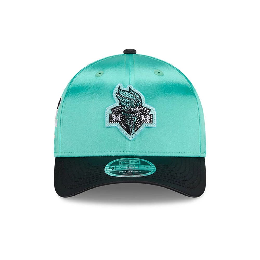 Pictured is this WNBA Draft 2026 New York Liberty 9FORTY M-Crown cap in black. 3