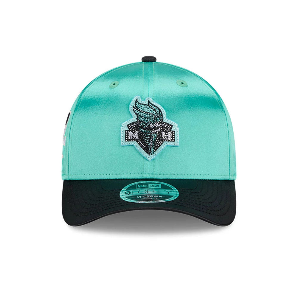 Pictured is this WNBA Draft 2026 New York Liberty 9FORTY M-Crown cap in black. 3