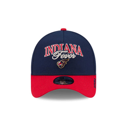 Pictured is this WNBA Tip Off 2026 Indiana Fever 9FORTY A-Frame cap in navy. 2