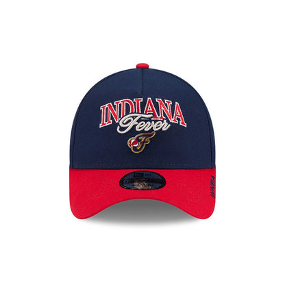 Pictured is this WNBA Tip Off 2026 Indiana Fever 9FORTY A-Frame cap in navy. 2