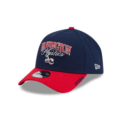 Pictured is this WNBA Tip Off 2026 Washington Mystics 9FORTY A-Frame cap in navy. 1