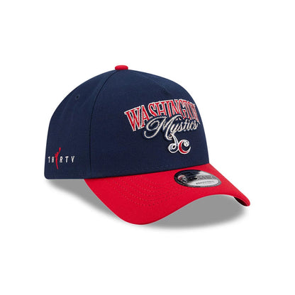 Pictured is this WNBA Tip Off 2026 Washington Mystics 9FORTY A-Frame cap in navy. 3