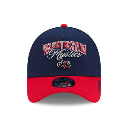 Pictured is this WNBA Tip Off 2026 Washington Mystics 9FORTY A-Frame cap in navy. 2