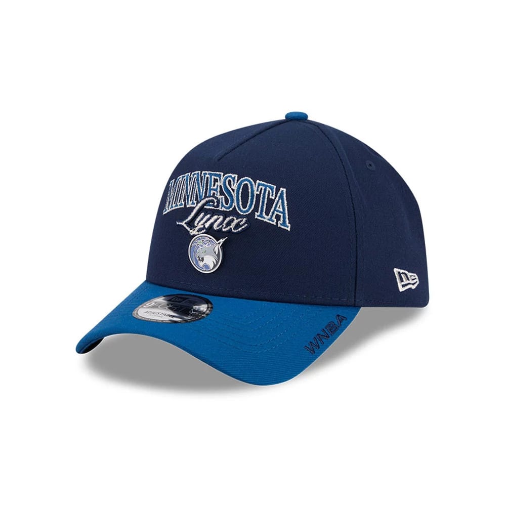 Pictured is this WNBA Tip Off 2026 Minnesota Lynx 9FORTY A-Frame cap in navy. 1