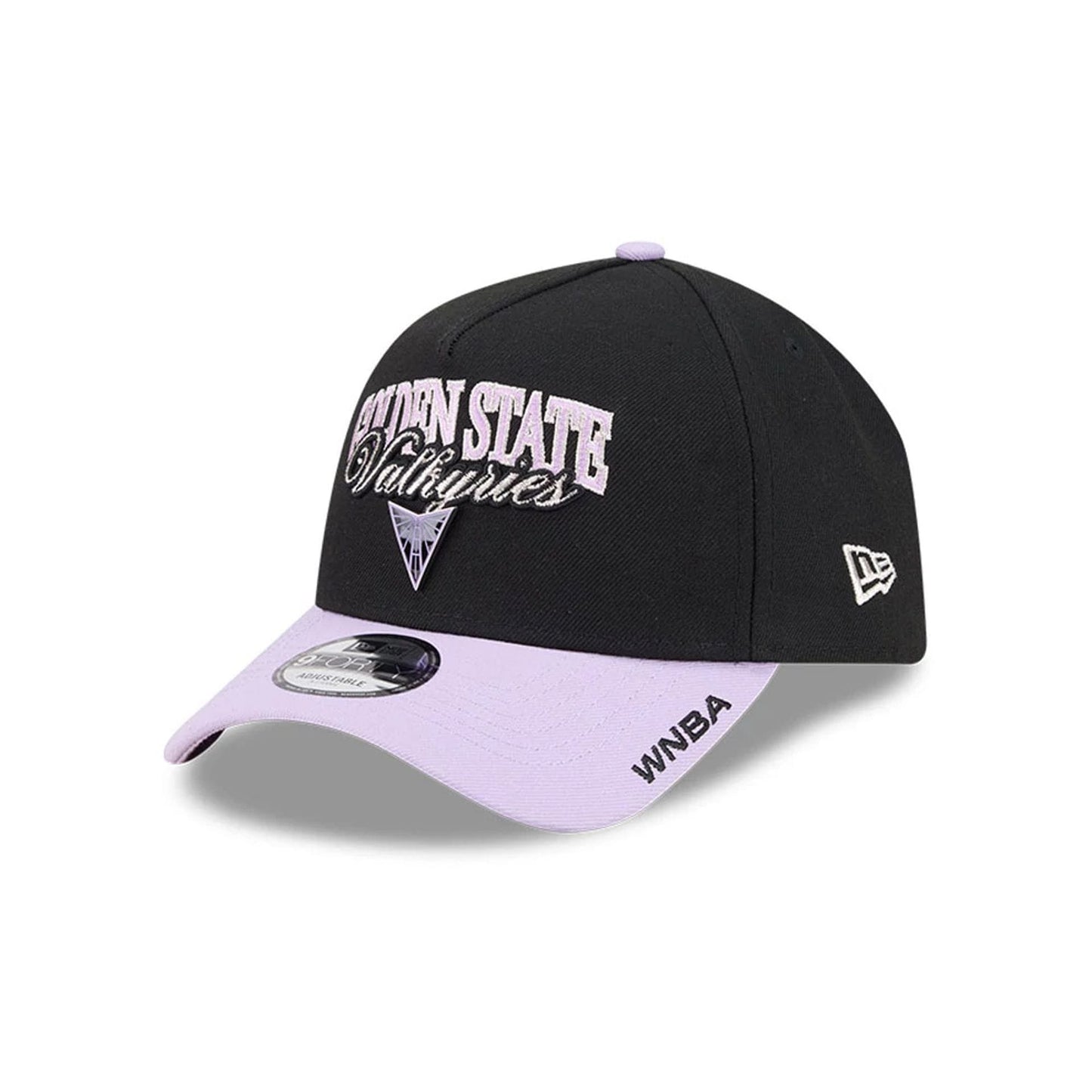 Pictured is this WNBA Tip Off 2026 Golden State Valkyries 9FORTY A-Frame cap in black. 1