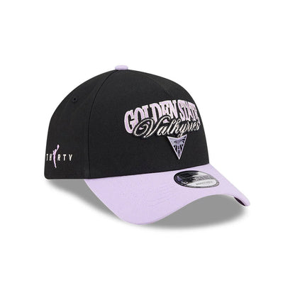 Pictured is this WNBA Tip Off 2026 Golden State Valkyries 9FORTY A-Frame cap in black. 3