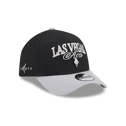 Pictured is this WNBA Tip Off 2026 Las Vegas Aces 9FORTY A-Frame cap in black. 3