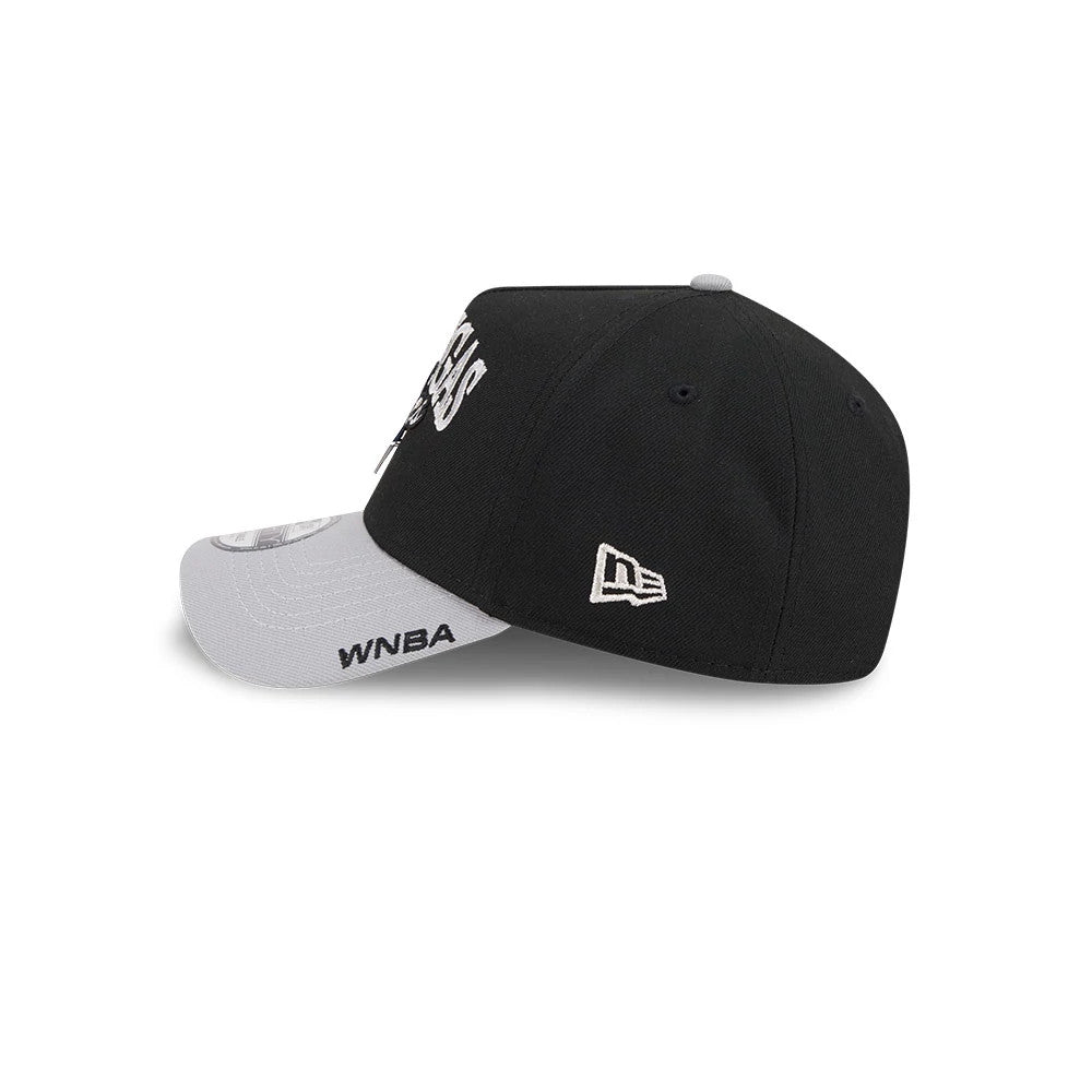 Pictured is this WNBA Tip Off 2026 Las Vegas Aces 9FORTY A-Frame cap in black. 5