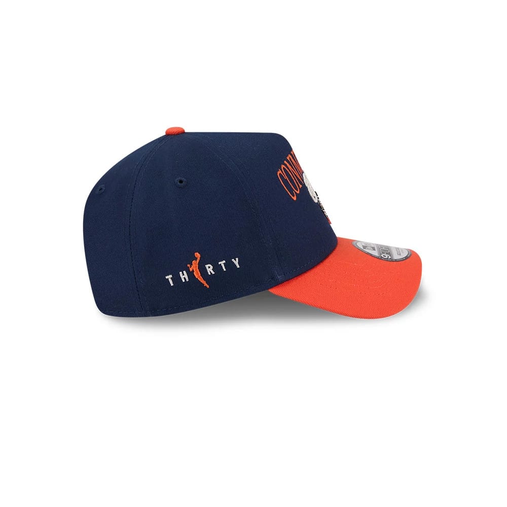 Pictured is this WNBA Tip Off 2026 Connecticut Sun 9FORTY A-Frame cap in navy. 4