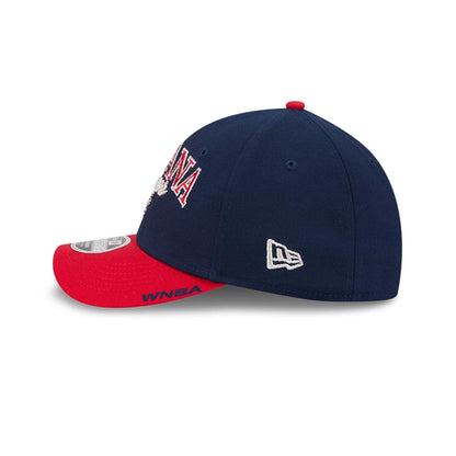 Pictured is this WNBA Tip Off 2026 Indiana Fever 39THIRTY M-Crown Stretch Fit cap in navy. 4