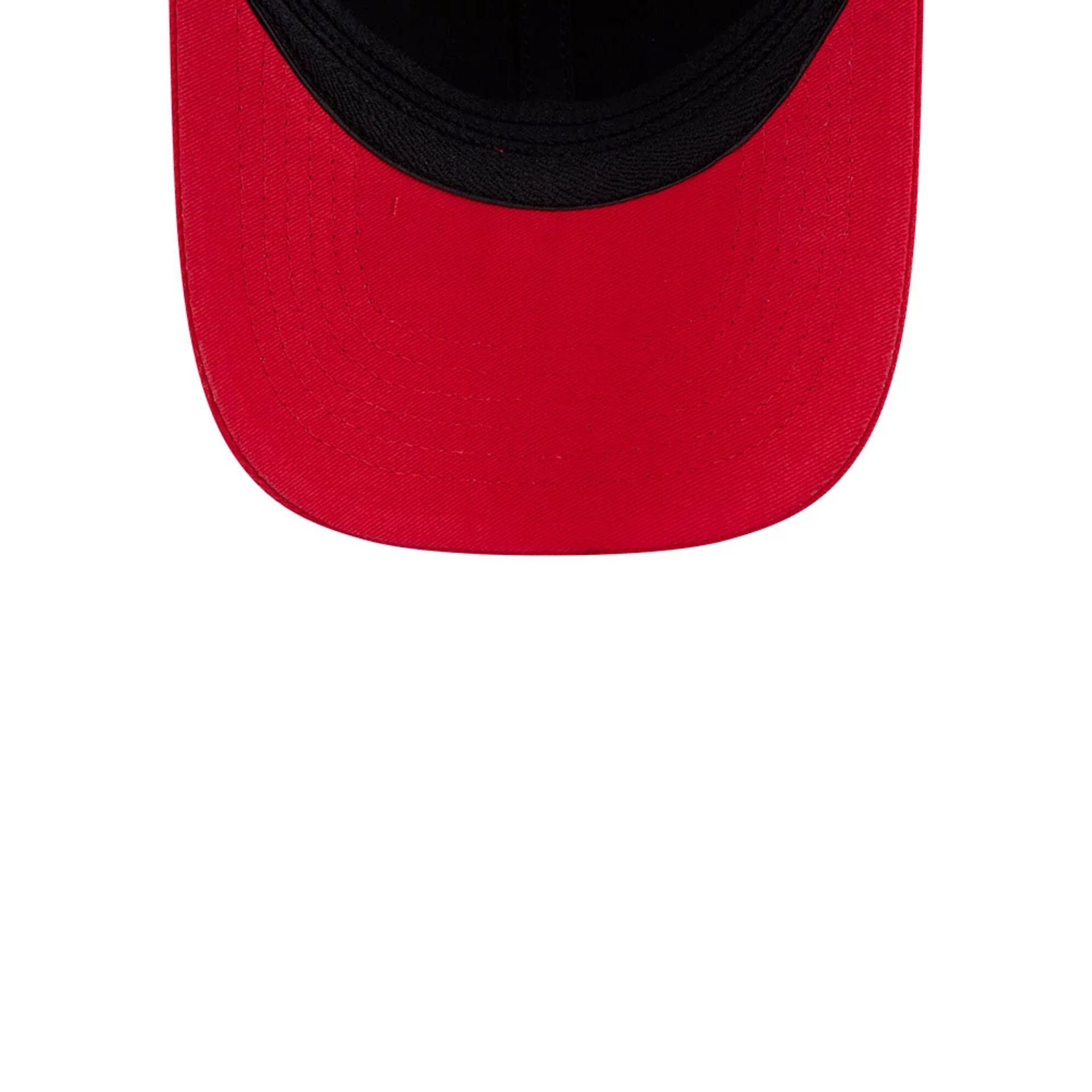 Pictured is this WNBA Tip Off 2026 Indiana Fever 39THIRTY M-Crown Stretch Fit cap in navy. 7