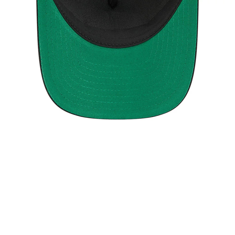 Pictured is this NHL Stanley Cup Champions Pittsburgh Penguins 9FORTY M-Crown A-Frame Trucker Adjustable cap in black. 2