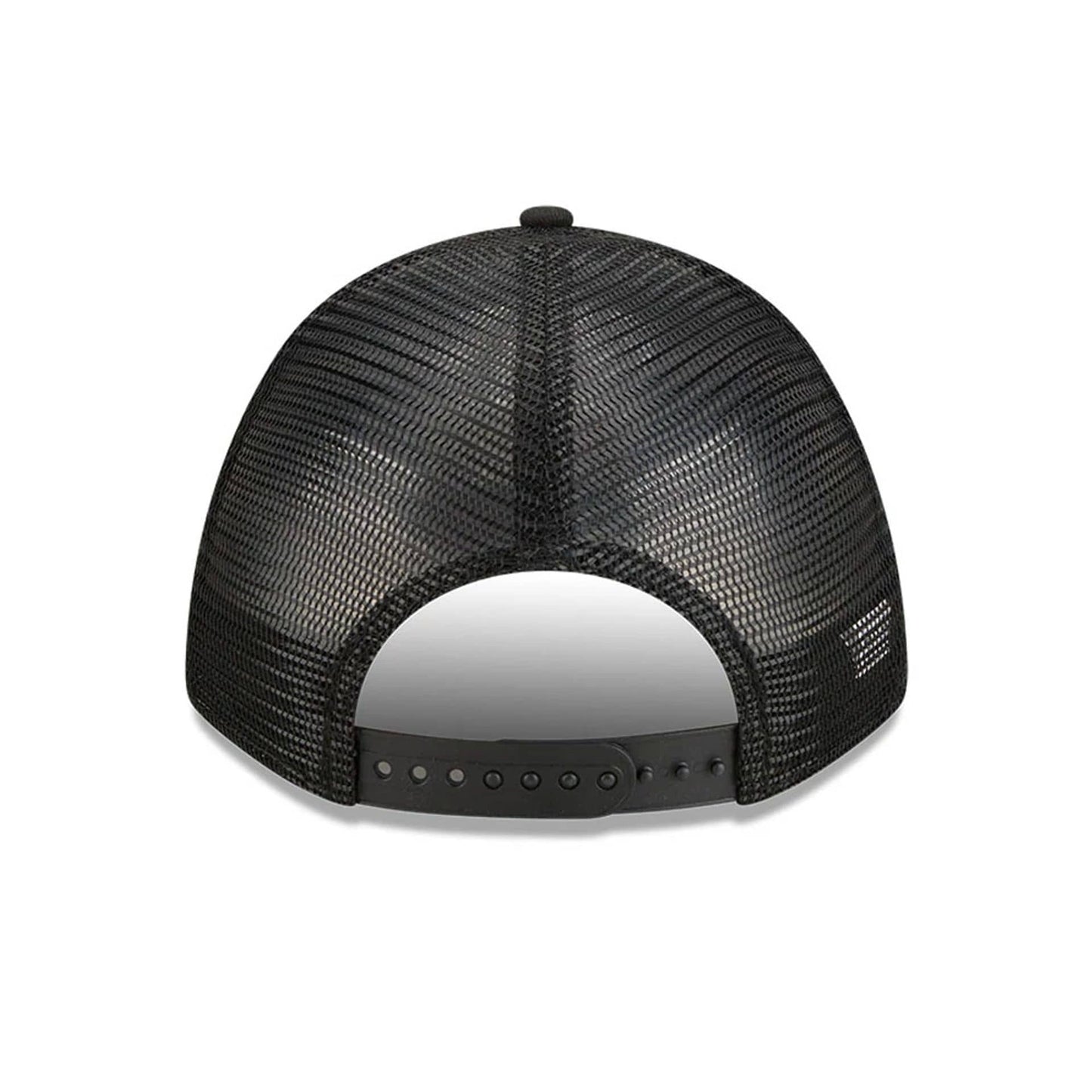 Pictured is this NHL Stanley Cup Champions Toronto Maple Leafs 9FORTY M-Crown A-Frame Trucker Adjustable cap in black. 7