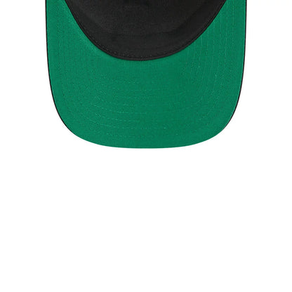 Pictured is this NHL Stanley Cup Champions Toronto Maple Leafs 9FORTY M-Crown A-Frame Trucker Adjustable cap in black. 2