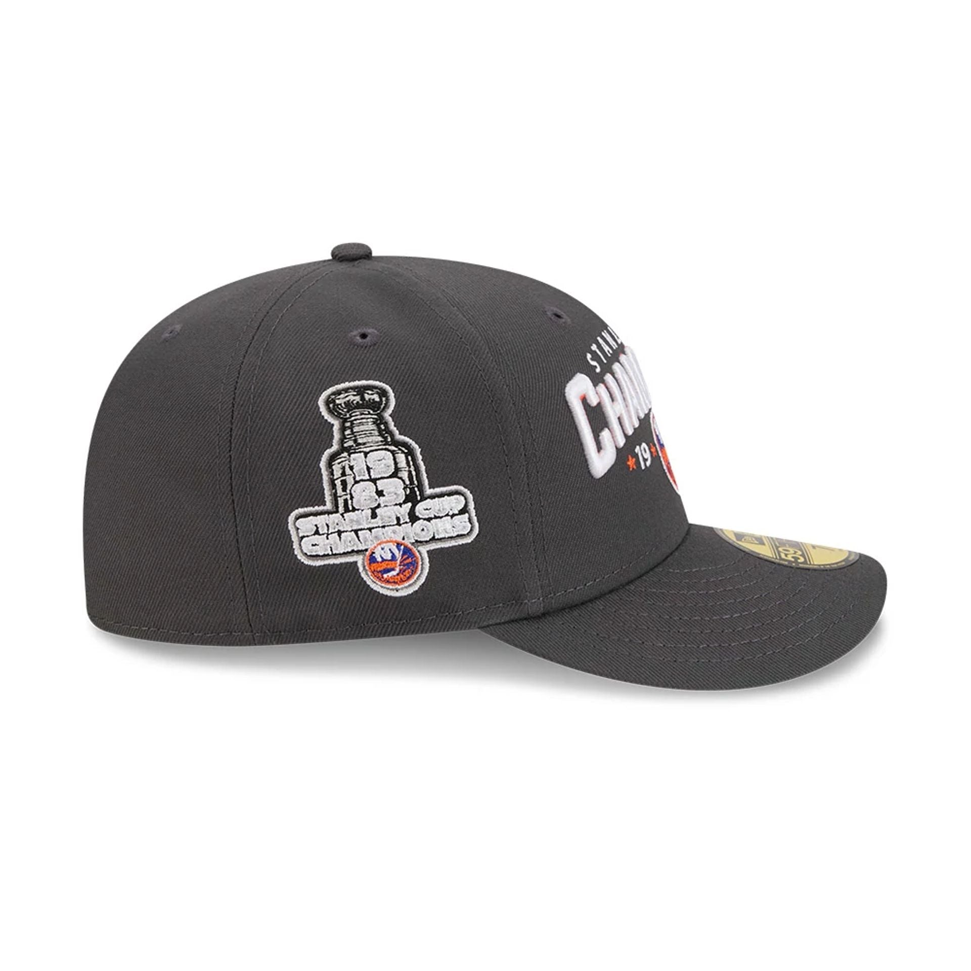 Pictured is this NHL Stanley Cup Champions New York Islanders 59FIFTY Fitted cap in dark grey. 5