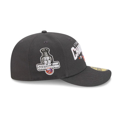 Pictured is this NHL Stanley Cup Champions New York Islanders 59FIFTY Fitted cap in dark grey. 5