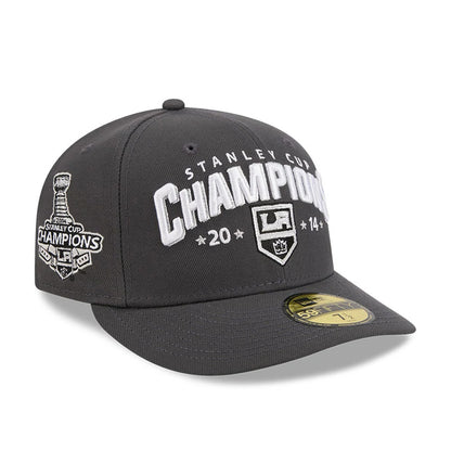 Pictured is this NHL Stanley Cup Champions LA Kings 59FIFTY Fitted cap in dark grey. 1