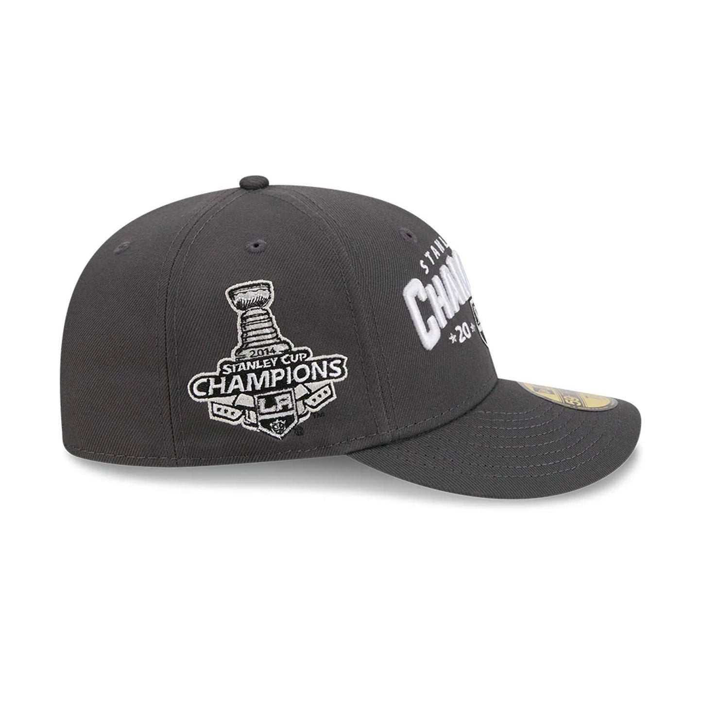 Pictured is this NHL Stanley Cup Champions LA Kings 59FIFTY Fitted cap in dark grey. 5