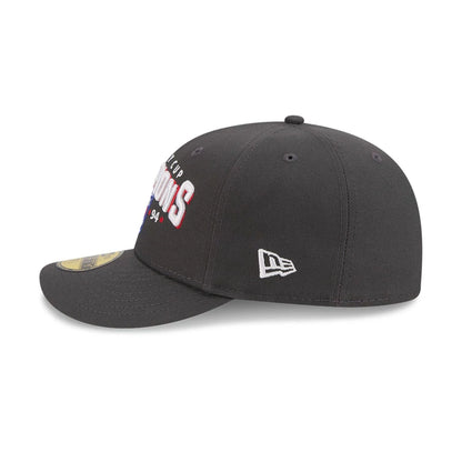 Pictured is this NHL Stanley Cup Champions New York Rangers 59FIFTY Fitted cap in dark grey. 6
