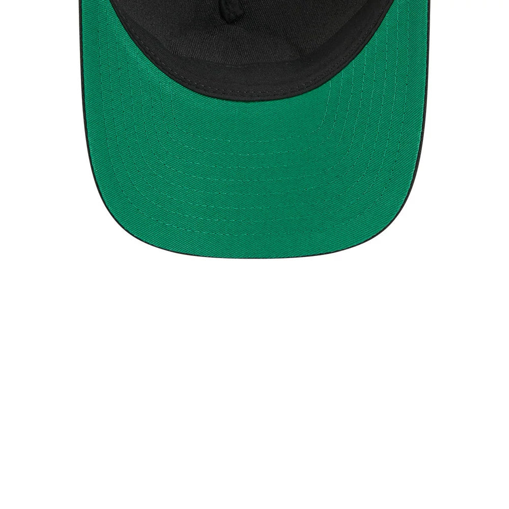 Pictured is this NHL Stanley Cup Champions New York Rangers 9FORTY M-Crown A-Frame Trucker Adjustable cap in black. 2