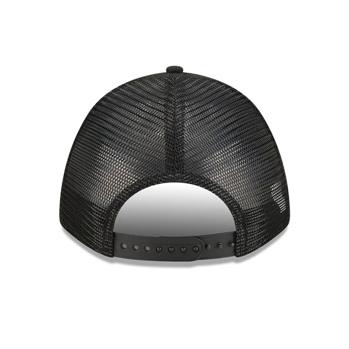 Pictured is this NHL Stanley Cup Champions New York Islanders 9FORTY M-Crown A-Frame Trucker Adjustable cap in black. 7
