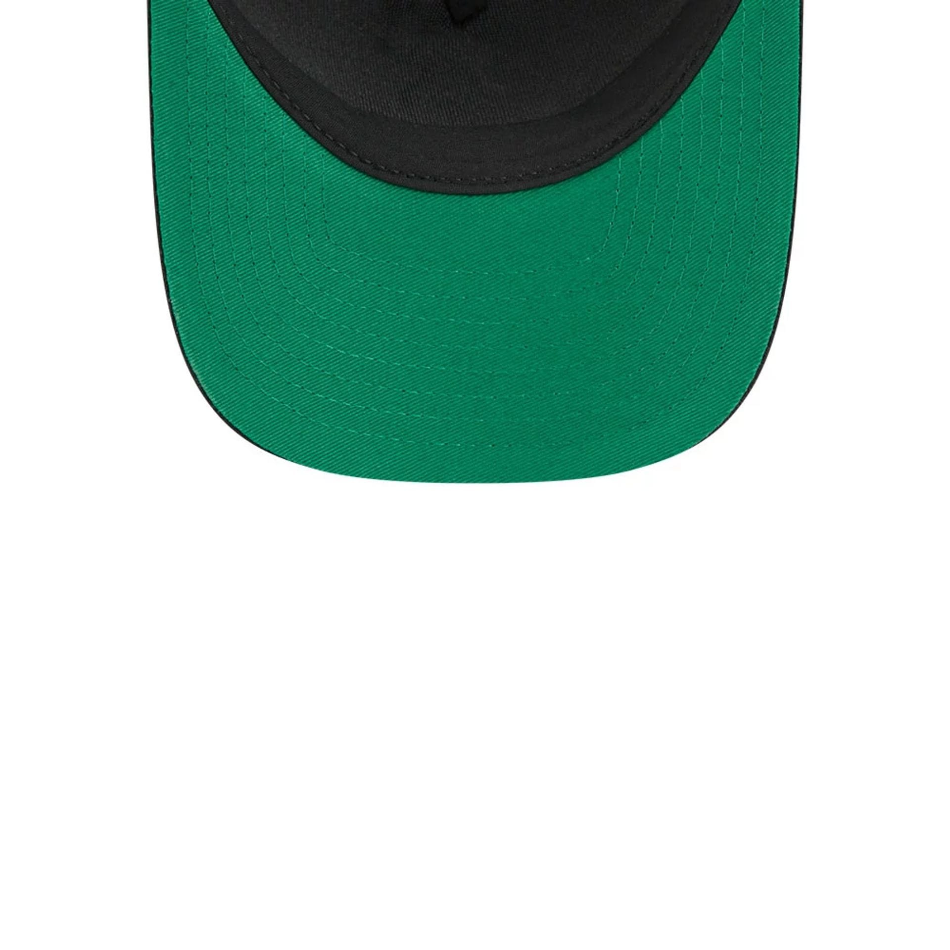 Pictured is this NHL Stanley Cup Champions New York Islanders 9FORTY M-Crown A-Frame Trucker Adjustable cap in black. 2