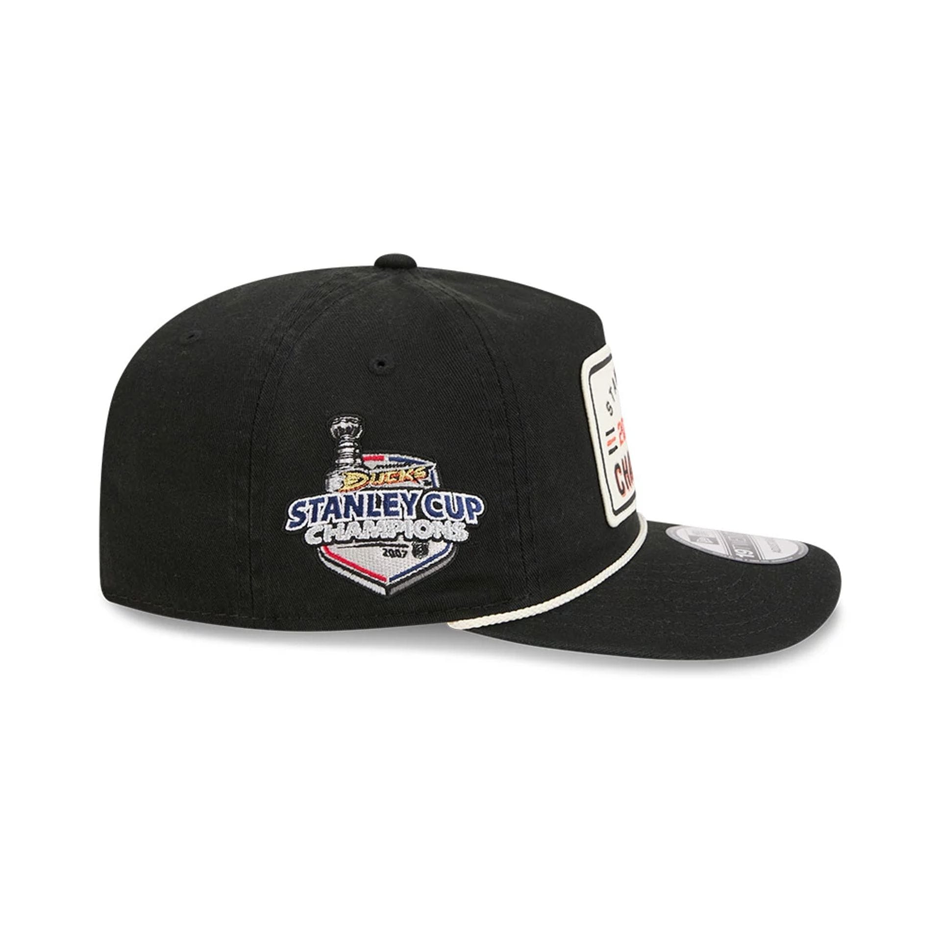 Pictured is this NHL Stanley Cup Champions Anaheim Ducks 19TWENTY Adjustable cap in Black. 5