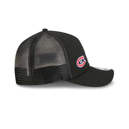 Pictured is this NHL Stanley Cup Champions Montreal Canadiens 9FORTY M-Crown A-Frame Trucker Adjustable cap in black. 5