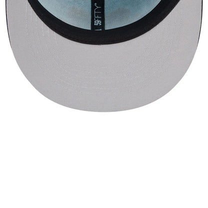 Pictured is this MiLB La Copa 2026 Hartford Yard Goats 59FIFTY Fitted cap in bright blue. 2