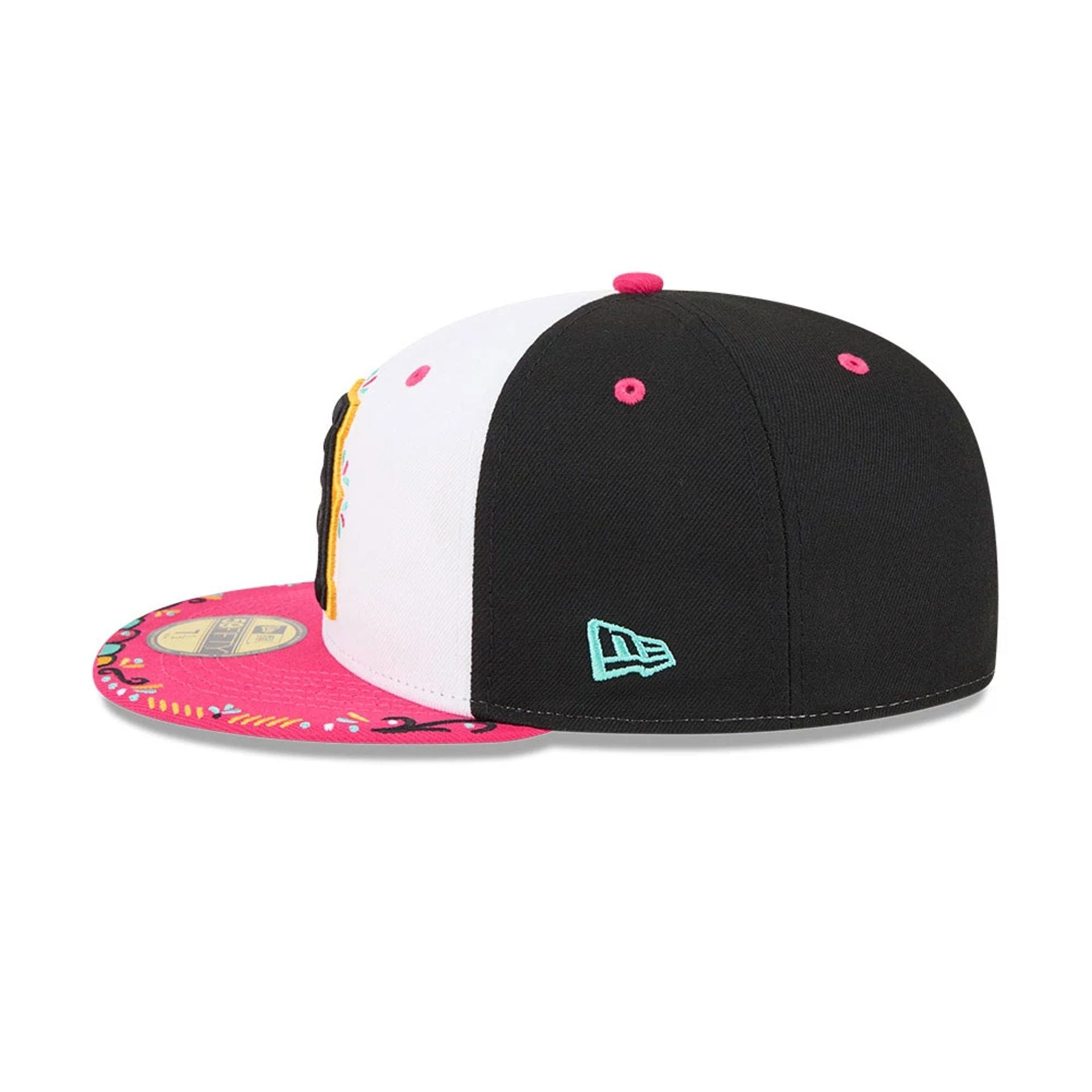 Pictured is this MiLB La Copa 2026 Salt Lake City Bee 59FIFTY Fitted cap in black. 5