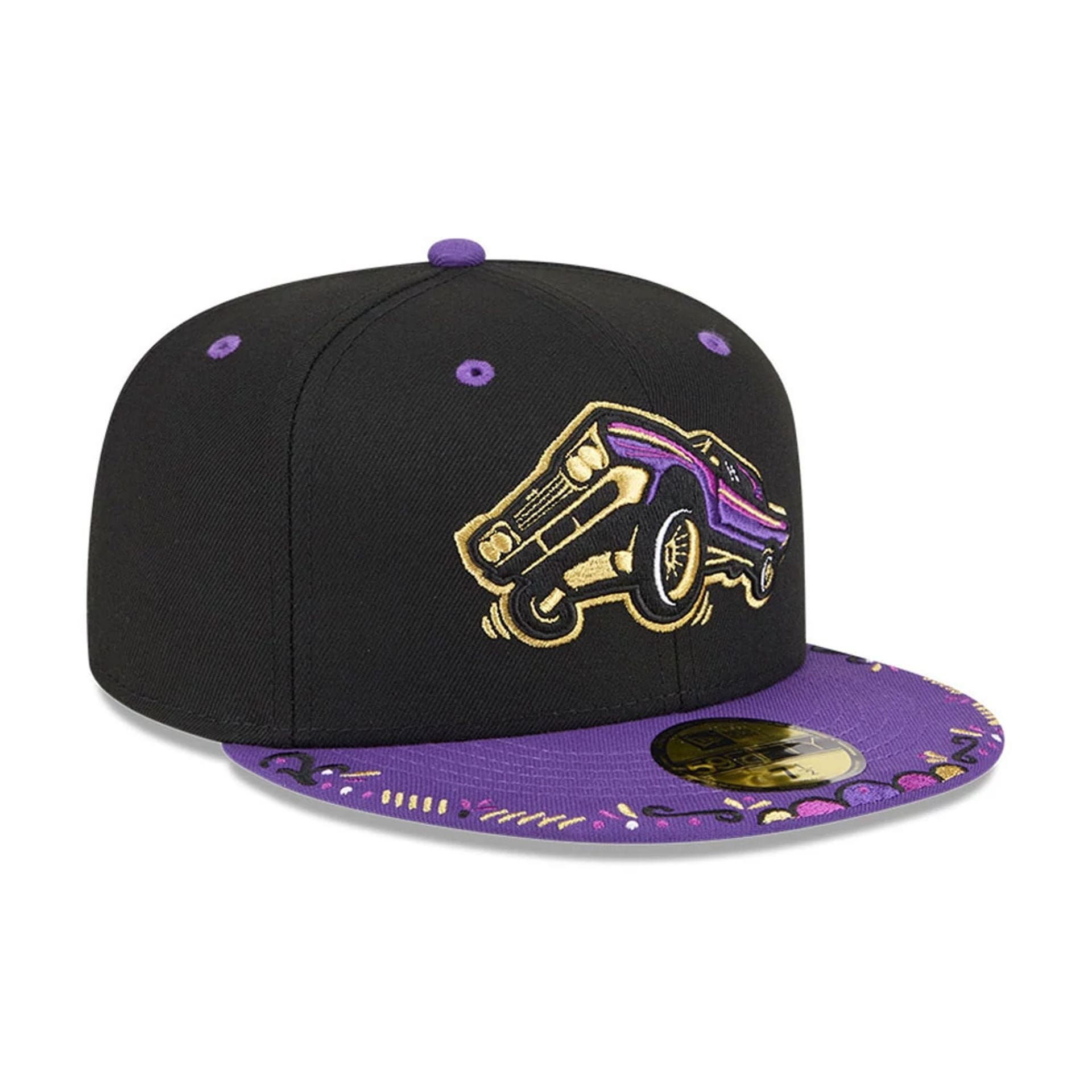 Pictured is this MiLB La Copa 2026 Fresno Grizzlies 59FIFTY Fitted cap in Black. 4