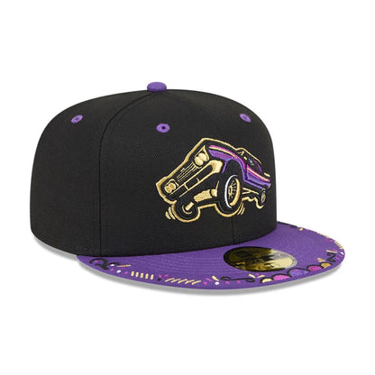 Pictured is this MiLB La Copa 2026 Fresno Grizzlies 59FIFTY Fitted cap in Black. 4
