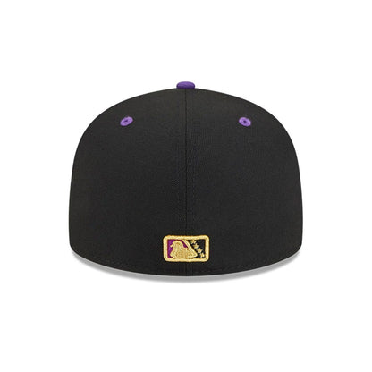 Pictured is this MiLB La Copa 2026 Fresno Grizzlies 59FIFTY Fitted cap in Black. 7