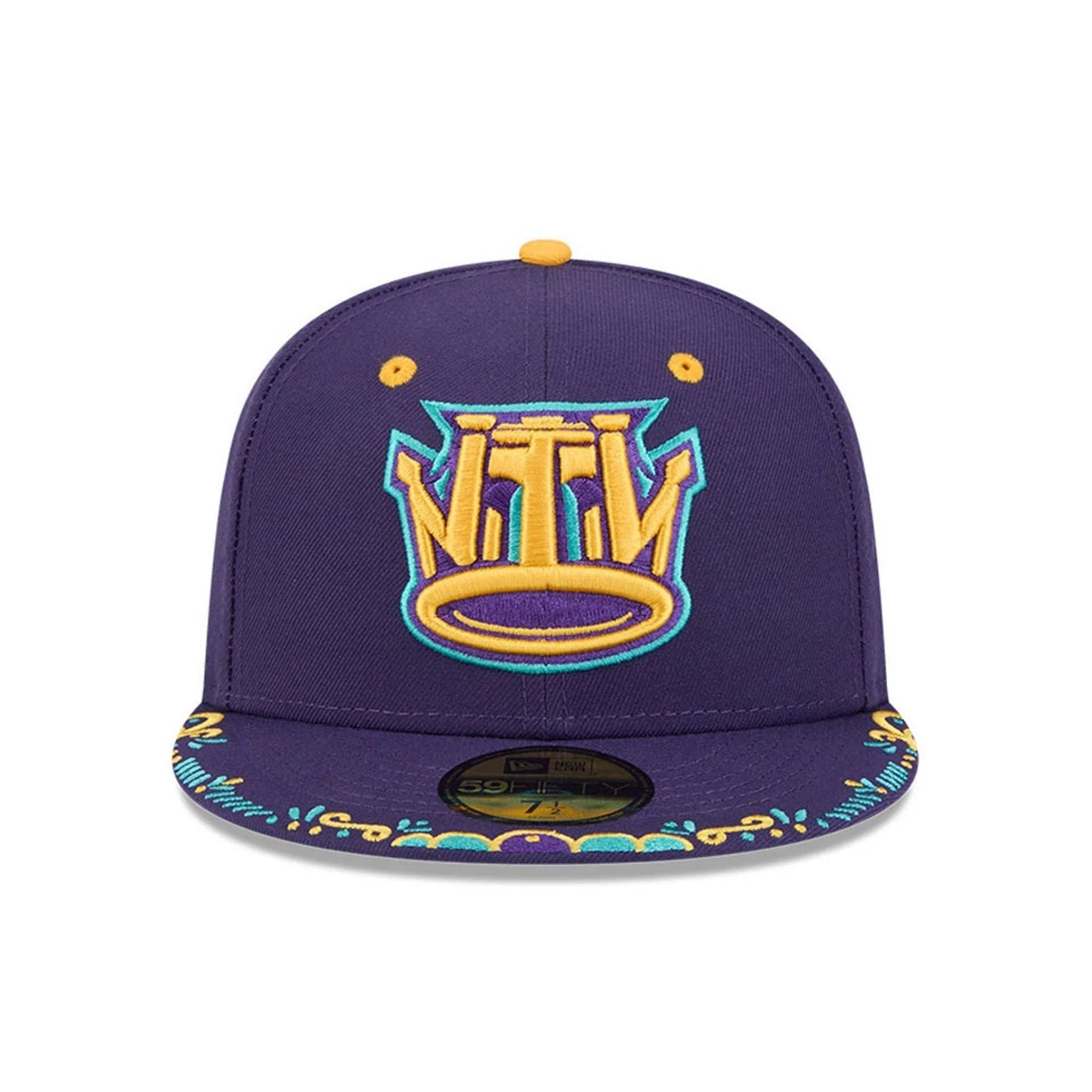 Pictured is this MiLB La Copa 2026 Brooklyn Cyclones 59FIFTY Fitted cap in Purple. 3