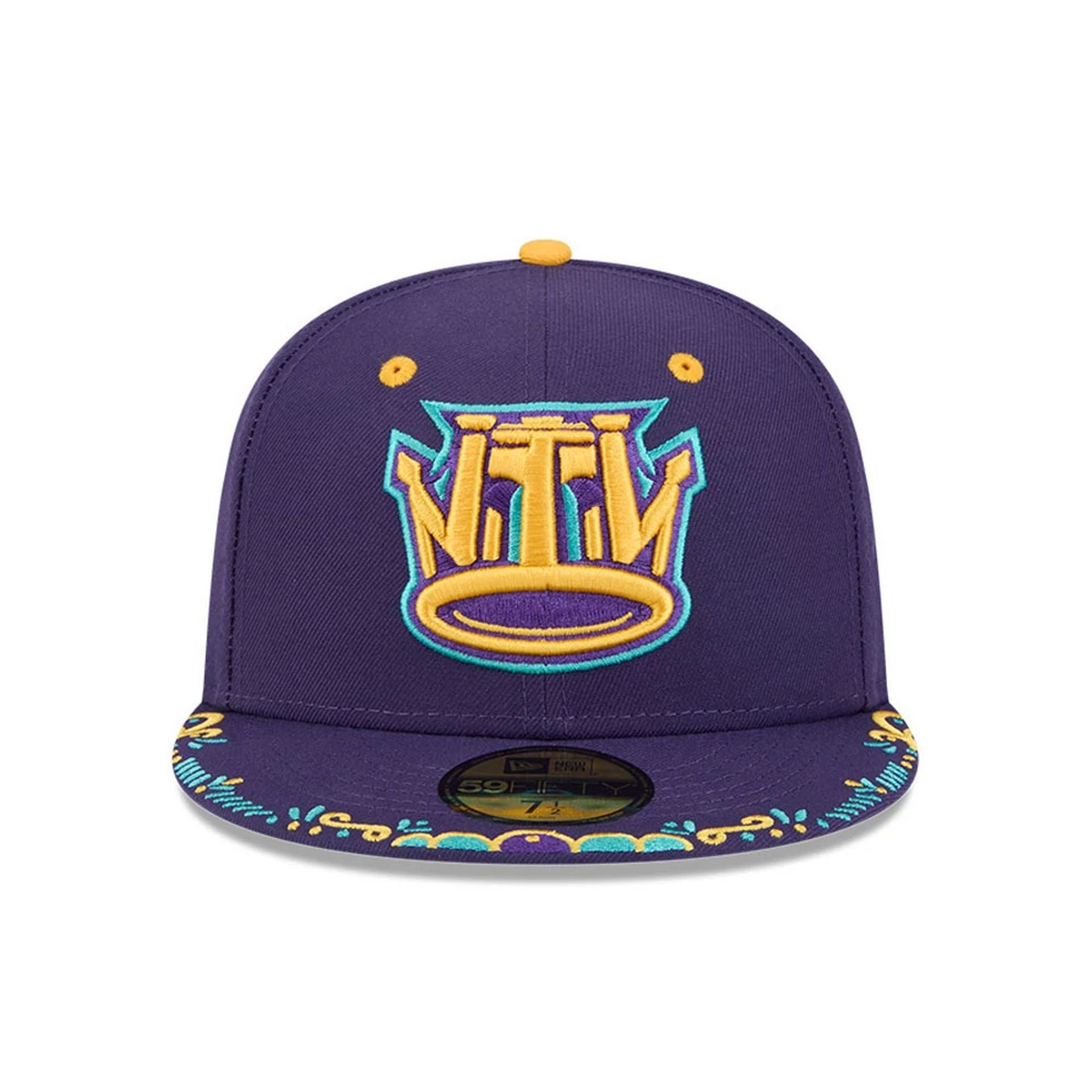 Pictured is this MiLB La Copa 2026 Brooklyn Cyclones 59FIFTY Fitted cap in Purple. 3