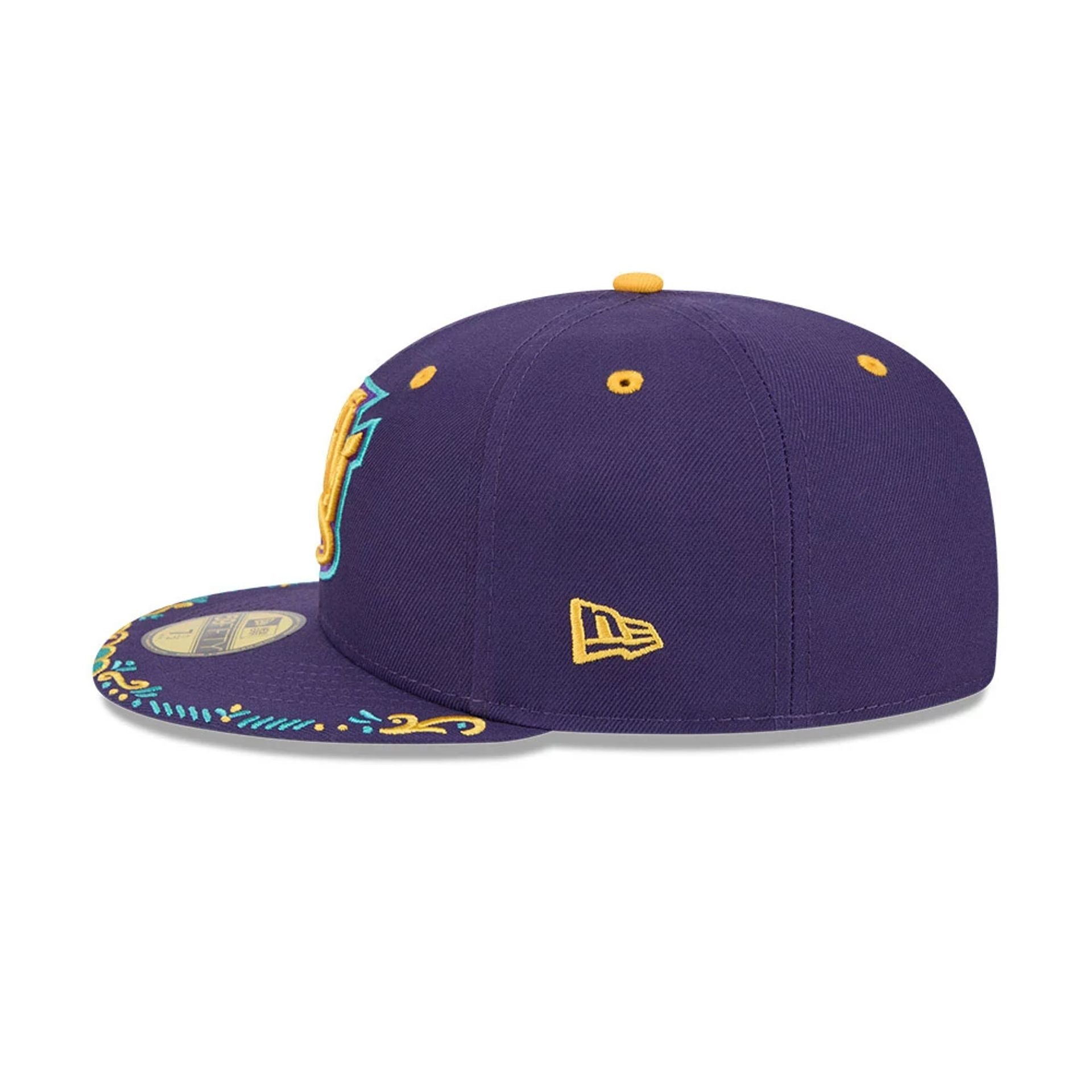 Pictured is this MiLB La Copa 2026 Brooklyn Cyclones 59FIFTY Fitted cap in Purple. 5