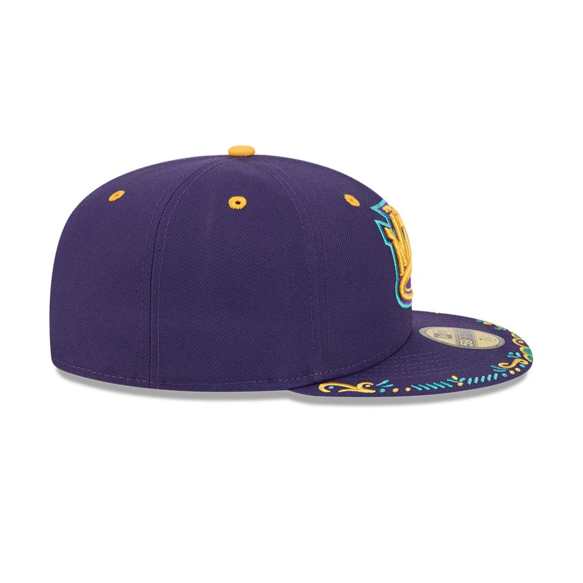 Pictured is this MiLB La Copa 2026 Brooklyn Cyclones 59FIFTY Fitted cap in Purple. 6