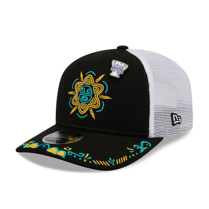 Pictured is this MiLB La Copa 2026 Buffalo Bisons 9SEVENTY Stretch Snap cap in black. 1