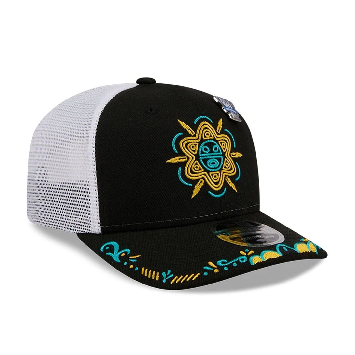 Pictured is this MiLB La Copa 2026 Buffalo Bisons 9SEVENTY Stretch Snap cap in black. 4