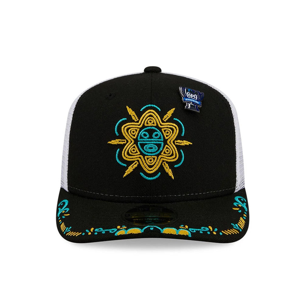 Pictured is this MiLB La Copa 2026 Buffalo Bisons 9SEVENTY Stretch Snap cap in black. 3
