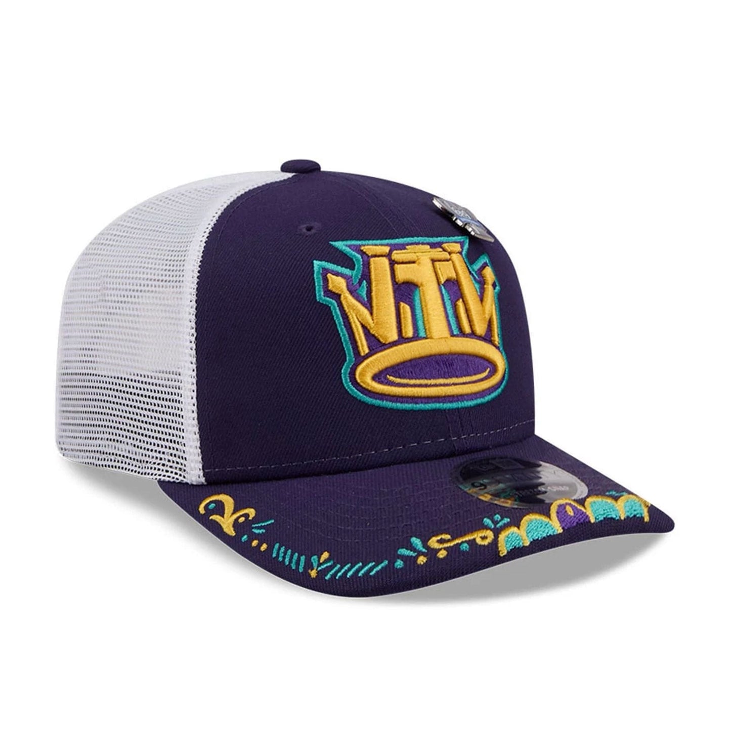 Pictured is this MiLB La Copa 2026 Brooklyn Cyclones 9SEVENTY Stretch Snap cap in purple. 4