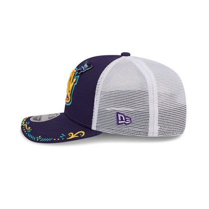 Pictured is this MiLB La Copa 2026 Brooklyn Cyclones 9SEVENTY Stretch Snap cap in purple. 5