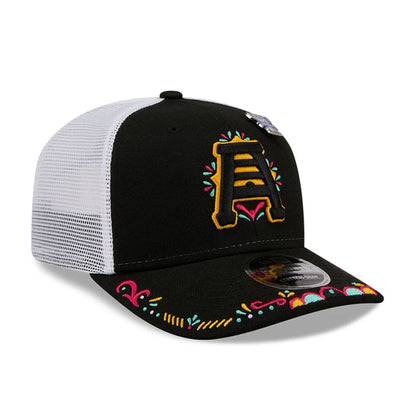Pictured is this MiLB La Copa 2026 Salt Lake City Bee 9SEVENTY Stretch Snap cap in black. 4