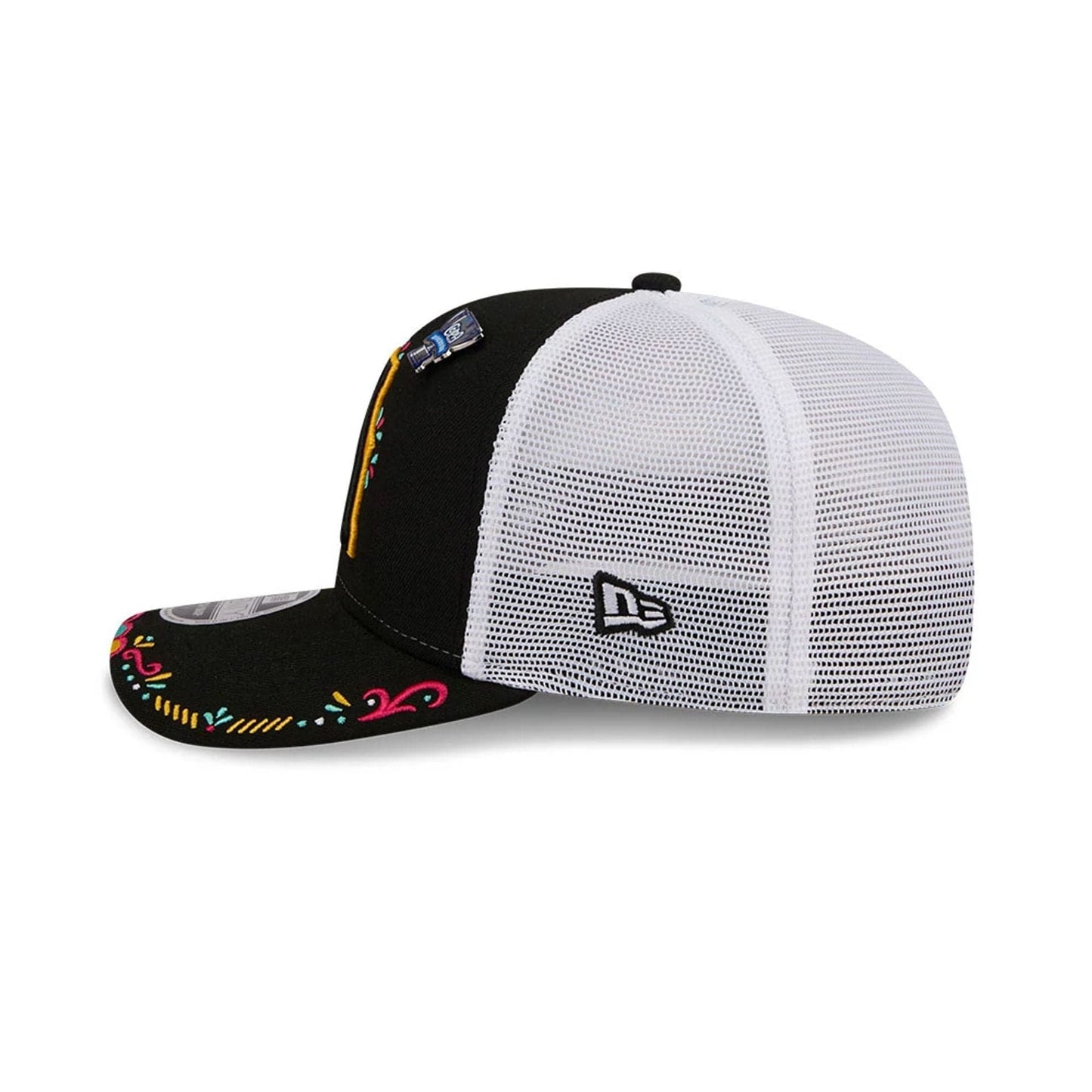 Pictured is this MiLB La Copa 2026 Salt Lake City Bee 9SEVENTY Stretch Snap cap in black. 5