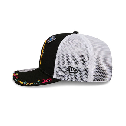 Pictured is this MiLB La Copa 2026 Salt Lake City Bee 9SEVENTY Stretch Snap cap in black. 5