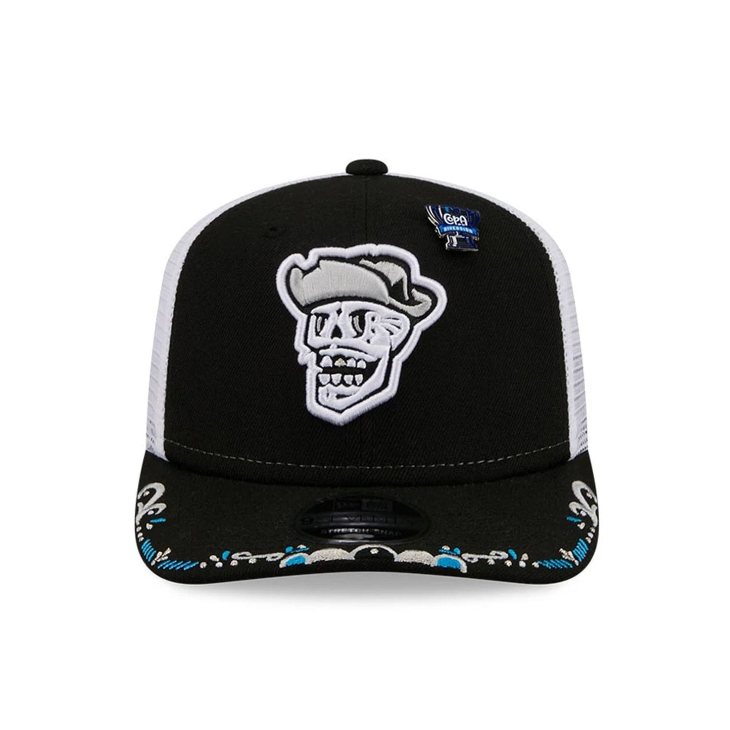 Pictured is this MiLB La Copa 2026 Las Vegas Aviators 9SEVENTY Stretch Snap cap in blue. 3